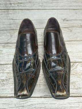 Giorgio Brutini Brown Square Toe Y2K Aesthetic Loafers Men Size 13